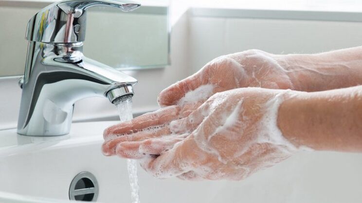 wash your hands to prevent parasite infection