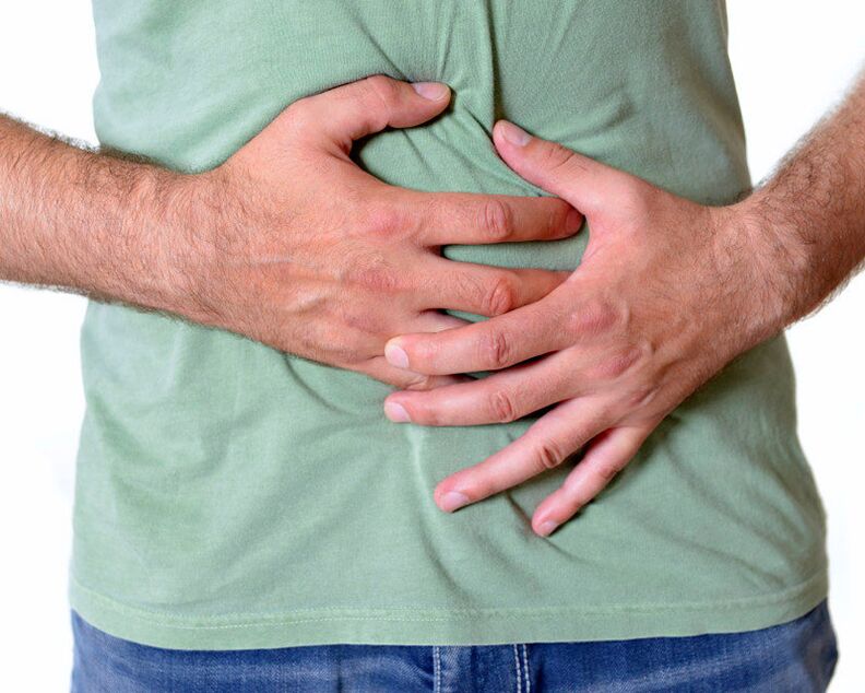 Worms can live in the intestines and cause pain in the abdominal area.